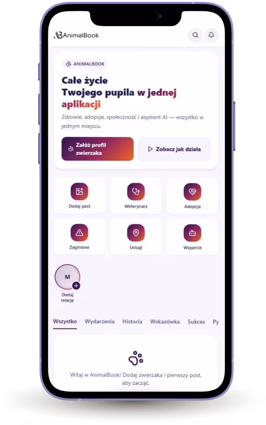 AnimalBook, podgląd systemu i społeczności
